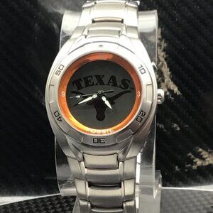 Texas Longhorns NCAA Stainless-Steel Kaleido Watch by Fossil NEW (RARE)